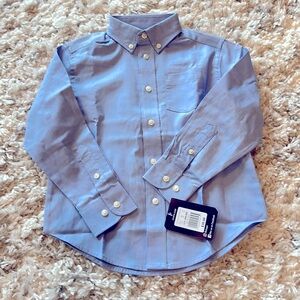 NWT Chaps dress shirt size XXS (4-5), Oxford blue